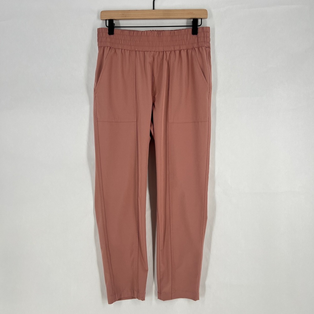 Stitch Star Ankle Pants Womens S Pink‎ Stretch High Rise Tapered Leg Athletic